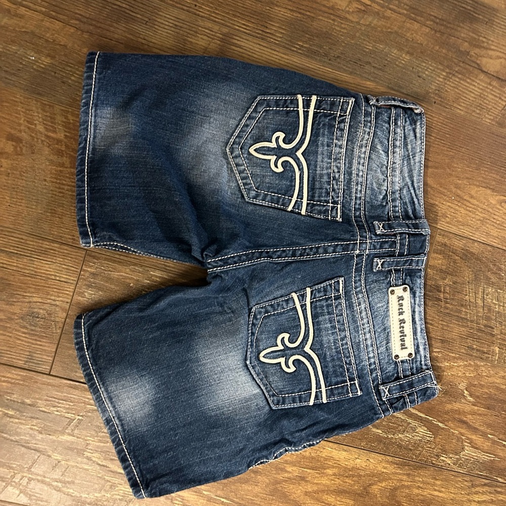 Dark Blue Jean Shorts